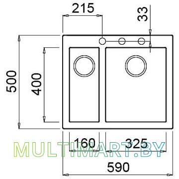 Кухонная мойка Elleci Quadra 150 Fango K43 картинка 2